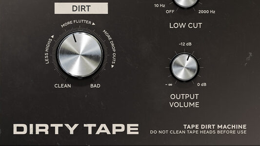 A screenshot of the Dirty Tape plugin